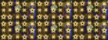 Renkli kar taneleri Raster çizimi. Güzel bir kış süsü. Raster kahverengi, gri ve yeşil kar tanelerinden izole edilmiş..