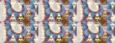 Kar taneleri izole edildi. Altın renkte kar tanesi süsü. Güzel süs eşyası. Kar tanesi süsü Raster illüstrasyonu.