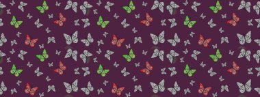 Kahverengi arka planda el çizimi. Renk çizimi kalıbı. Mistik, semboller. Tekrarlanan karalamalar.