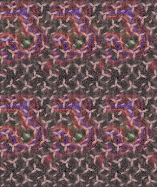 Çiçekli karalama şeklinde Raster çiçek deseni. Kahverengi renkte yaz çiçekleri. Raster illüstrasyonu.