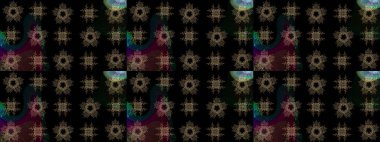 Renkli Bahar Teması eskiz kalıbı. Çiçekli çizim şekli. Siyah renkli çiçekler. Düz Çiçek Elementleri Tasarımı.