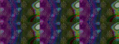 Yapraklı çiçekler ve kır renkli papatya çiçekleri. Eskiz arkaplan modeli. Raster - stok.