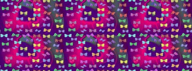 Raster illüstrasyonu. Mor soyut arka planda gece kelebekleri. Kumaş, tekstil, baskı ve davetiye. Çizim.
