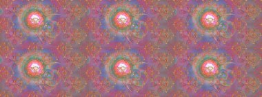 Çiçekli karalama şeklinde Raster çiçek deseni. Nazikçe, güzel çiçek arkaplanı. Tarafsız, pembe ve mor renkte çiçekler.