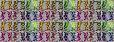 Sevimli çiçek raster deseni. Düz Çiçek Elementleri Tasarımı. Renkli çiçekler. Renkli Bahar Teması Kusursuz Arkaplan.