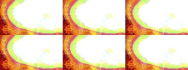 Beyaz, turuncu ve sarı renkli çiçekler. Raster illüstrasyonunda çiçek deseni çizimi.