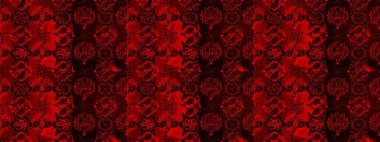 Suluboya kusursuz desen. Çiçek izi. Suluboya tarzında kırmızı, siyah ve kahverengi renkte çiçekler.