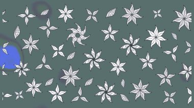 Nazikçe, güzel çiçek arkaplanı. Çiçekli karalama şeklinde Raster çiçek deseni. Tarafsız renklerde çiçekler.