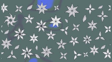 Süslü zentangle çizim dokusu, soyut çiçeklerle süslenmiş. Şekil verilmiş çiçeklerle eskiz deseni. Çiçek deseni duvar kağıdı, şablon dolguları ve web sayfası arkaplanı için kullanılabilir.