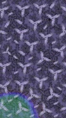 Renkli unsurlarla hareketli arka plan görüntüleri. Çiçekler. Eski model. Bayrak tarzı. Video kaydı. Şablon. Döngü. Kusursuz..