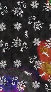 Renkli unsurlarla hareketli arka plan görüntüleri. Çiçekler. Eski model. Bayrak tarzı. Video kaydı. Şablon. Döngü. Kusursuz..