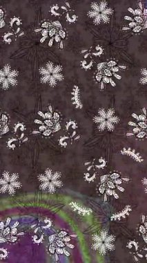 Renkli unsurlarla hareketli arka plan görüntüleri. Çiçekler. Eski model. Bayrak tarzı. Video kaydı. Şablon. Döngü. Kusursuz..