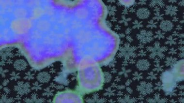 Renkli unsurlarla hareketli arka plan görüntüleri. Çiçekler. Eski model. Bayrak tarzı. Altın, altın. Video kaydı. Şablon.