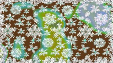 Kahverengi çiçekli kusursuz desen, suluboya çiçek deseni, sevimli çiçek, duvar kağıdı, kart veya kumaş için fayanslı. Raster - stok.