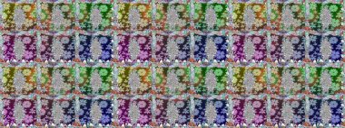 Küçük çiçekli şirin bir desen. Çiçek ve yapraklı çiçek deseni. Raster illüstrasyonu.