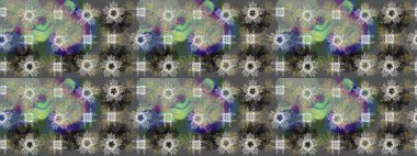 Duvar kâğıdı barok, İspanyol kumaşı. Şık bir grafik desen. Altın elementler gri, yeşil ve nötr renklerde. Skeç raster arka planı. Çiçek deseni.