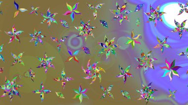 Tekstil veya kitap kapakları, imalat, duvar kağıtları, baskı, hediye paketi ve yapıştırma kitabı için çiçek eskizi geçmişi. Raster illüstrasyonu. Küçük ölçekli çiçeklerdeki basit sevimli desen.