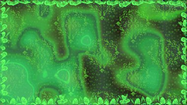 Yeşil renkli çiçekler. Raster düz çiçekleri pürüzsüz desen. Tasarım hediye paketi, tebrik kartları, posterler ve afiş tasarımı.