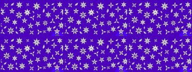 Manzaralı çiçek deseni. Üst manzara, yumuşak menekşe rengi. Çiçek kompozisyonu, el boyası, hassas şablon. Sevgililer günü ve tebrik kartı konsepti için şık bir davet.