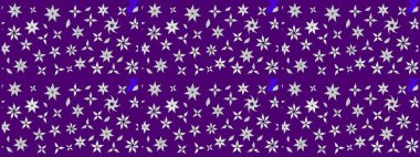 Çiçekli güzel suluboya desen. Raster illüstrasyonu. Menekşe renklerinde.