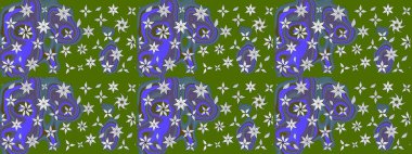 Sevgililer günü ve tebrik kartı konsepti için şık bir davetiye. Yeşil renkte manzaralı çiçek deseni. Üst manzara, yumuşak stil. Çiçek kompozisyonu, el boyası, hassas şablon..