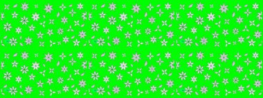 Yeşil renkte güzel bir tekstil. Raster illüstrasyonu. Suluboya çiçekli çiçek deseni.