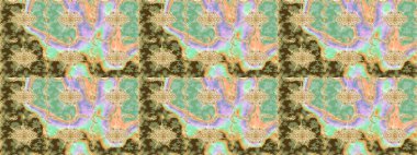 Eskiz oryantal klasik altın desen. Tarafsız renklerde altın tekrarlayan elementler içeren Raster soyut arkaplanı.