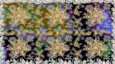 Kış kar dokusu duvar kağıdı. Gri renkli altın kar taneleri. Noel altın kar tanesi kusursuz desen. Sembol tatili, yeni yıl kutlaması, altın desenler..