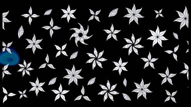 Raster illüstrasyonu. Düz Çiçek Elementleri Tasarımı. Renkli Bahar Teması eskiz kalıbı. Chichi 'nin kumaş kalıbını çiz. Çiçek deseni.