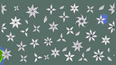 Çiçekli çiçek deseni, suluboya. Tarafsız renklerde çiçekler. Renkli Bahar Teması eskiz kalıbı. Raster illüstrasyonu. Düz Çiçek Elementleri Tasarımı.