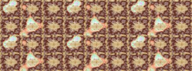 Skeç raster arka planı. Şık bir grafik desen. Çiçek deseni. Kahverengi renklerde altın elementler. Duvar kâğıdı barok, İspanyol kumaşı.