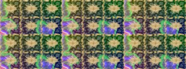 Klasik Raster altın desenini çiz. Geleneksel oryantasyon süsü. Yeşil renkler ve altın elementler üzerine çizim. Klasik vintage arkaplan.