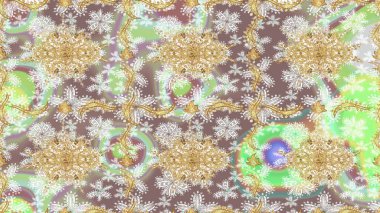 Noel, kar tanesi, yeni yıl 2019. Tarafsız renklerde altın elementli eskiz kalıbı.