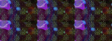 Kahverengi renkli çiçekler. Düz Çiçek Elementleri Tasarımı. Renkli Yaz Temalı eskiz kalıbı. Raster illüstrasyonunda çiçek deseni çizimi.