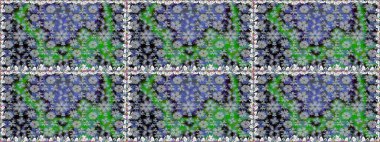 Raster. Colour Spring Theme seamless pattern Background. Flat Flower Elements Design.