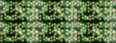 Raster illüstrasyonu. Noel için tatil tasarımı, yeni yıl moda baskıları. Yeşil, mavi ve nötr kar taneleri. Kar tanelerinin soyut arkaplanlı Noel arkaplanı. Güzel tasarım..