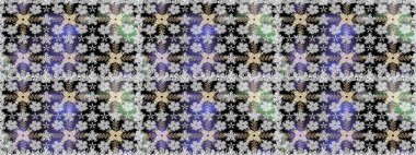 Üst manzara, yumuşak gri renk tarzı. Sevgililer günü ve tebrik kartı konsepti için şık bir davetiye. Çiçek kompozisyonu, el boyası, hassas şablon. Manzaralı çiçek deseni.