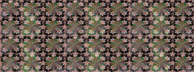 Stilize çiçek ile Seamless modeli. Süslü zentangle sorunsuz doku, soyut çiçeklerle süs. Çiçek desenli kullanılan duvar kağıdı, desen dolgularını, web sayfası arka planı için.