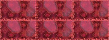 Kırmızı renkte çiçekler. Çiçekli karalama şeklinde Raster çiçek deseni. Nazikçe, güzel çiçek arkaplanı..