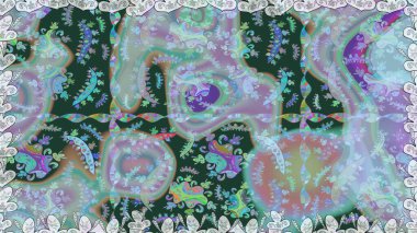 Tekrar eden çiçek arkaplanı, zarif mavi çiçek duvar kağıdı. Mavi renklerde dikişsiz çiçek deseni, el yapımı papatyalar, papatyalar..