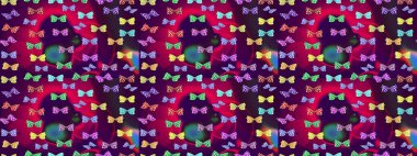 Kıyafetler, erkekler, kızlar ve duvar kağıtları için soyut çizim kalıbı. Elle çizilmiş illüstrasyon. Renkli kelebeklerin güzel arka planı. Raster..