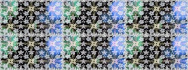 Gri renkli çiçekler. Kusursuz çiçek deseni duvar kâğıdı olarak kullanılabilir. Raster illüstrasyonu.