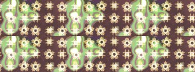 Güzel çiçek deseni. Kahverengi renkli çiçekler. Renkli Bahar Temalı Kusursuz Arkaplan. Düz Çiçek Elementleri Tasarımı.