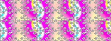 Gri, morumsu ve parlak çiçekli nötr renkler üzerine soyut çizim deseni. Çiçeksel elementlerle süslenmiş zarif raster dokusu. Küçük çiçekte şirin bir çiçek deseni var..