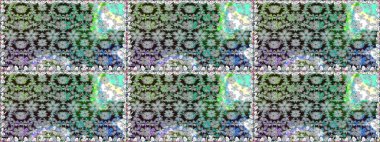 Raster illüstrasyonu. Küçük çiçekteki sevimli çiçek deseni. Gri renkli çiçekler.