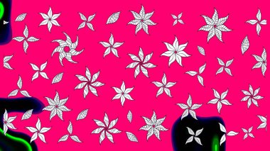 Mavi çiçekli eskiz deseni, suluboya çiçek deseni, sevimli çiçek, duvar kağıdı, kart veya kumaş için fayanslı. Raster - stok.