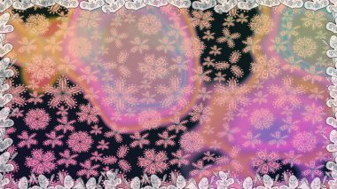 Nazik romantik baskı. Bahar mevsimi. Tatil havası. Raster dikişsiz sevimli çiçek deseni.