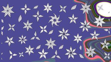 Nazik romantik baskı. Bahar mevsimi. Raster güzel bir çiçek deseni çizmiş. Tatil havası..