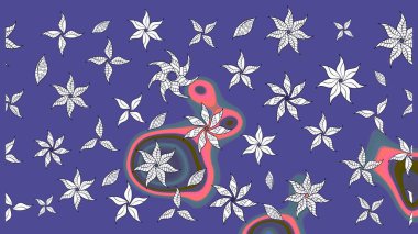 Güzel kumaş deseni. Raster suluboya deseni, narin çiçekler, menekşe çiçekleri, tebrik kartı şablonu..