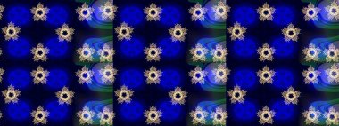 Raster illüstrasyonu. Oriental raster klasik nötr, mavi, siyah ve altın desenli. Soyut arkaplan çizimi.